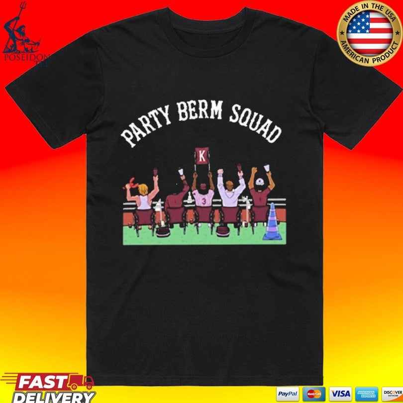 Party Berm Squad Mississippi State Bulldogs Baseball T-shirt