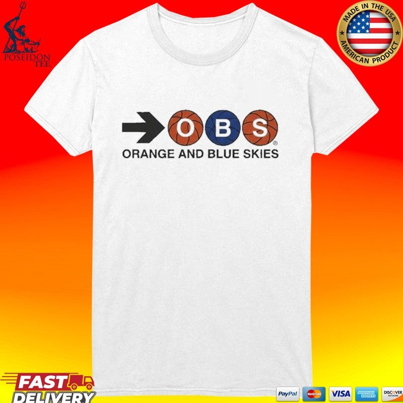 Pike Lee Orange And Blue Skies T-shirt