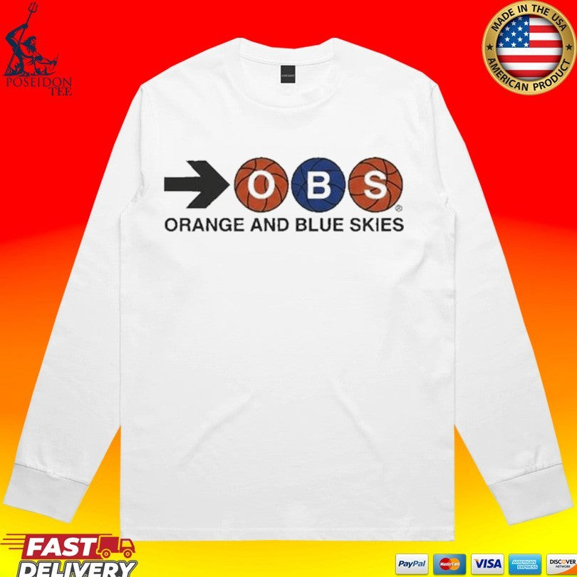 Pike Lee Orange And Blue Skies T-shirt