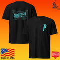 Pirate Life Brewing Bow Tie Black & Teal T-shirt
