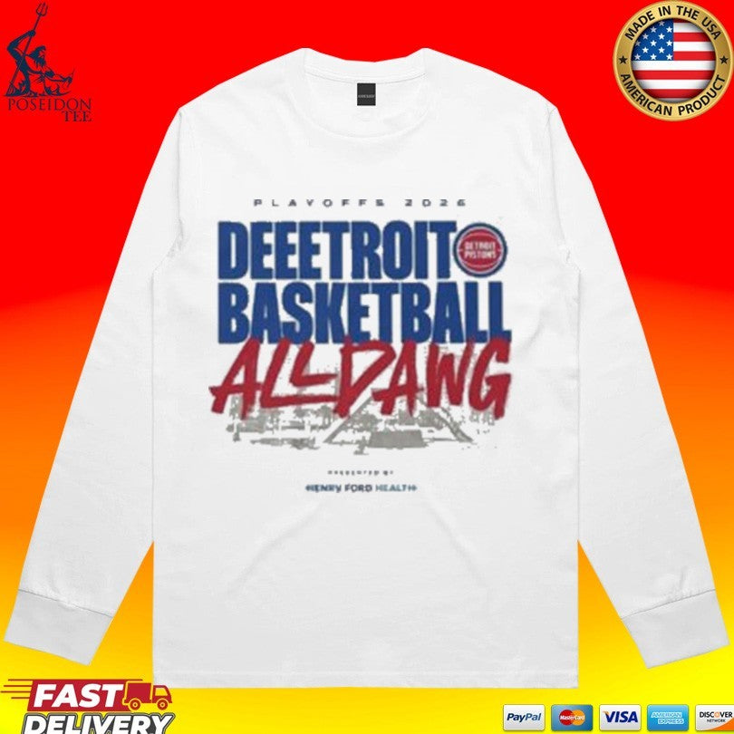 Playoffs 2026 Deeetroit Basketball All Dawg T-shirt