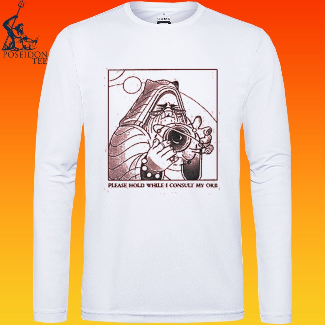 Please Hold While I Consult My Orb Lucia Sancho T-shirt