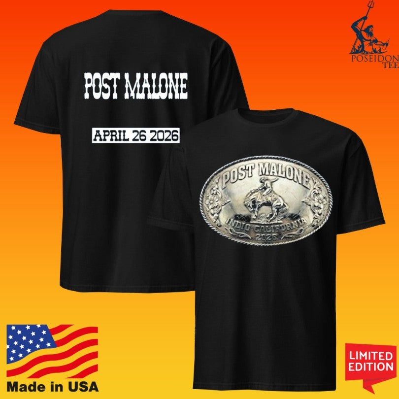 Post Malone Indio California April 26 2026 T-shirt