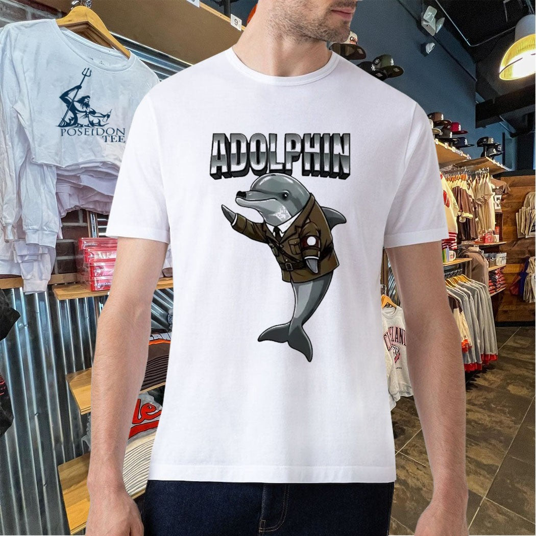 Premium Adolphin Adolf Hitler X Dolphin T-shirt