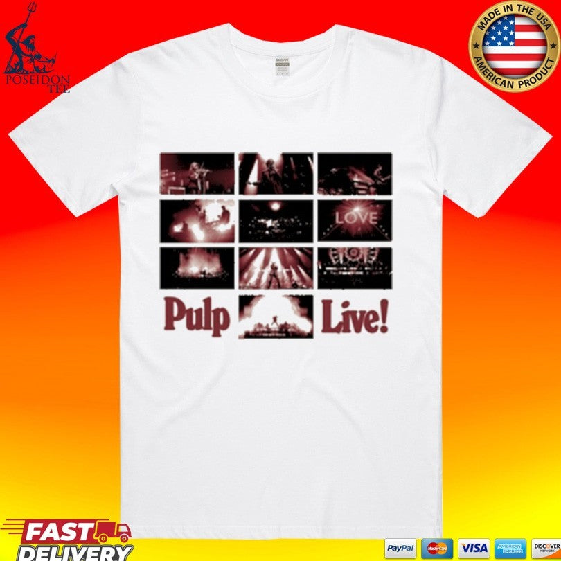 Pulp Rough Trade Records Live Natural T-shirt