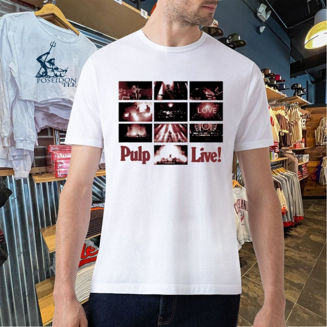 Pulp Rough Trade Records Live Natural T-shirt