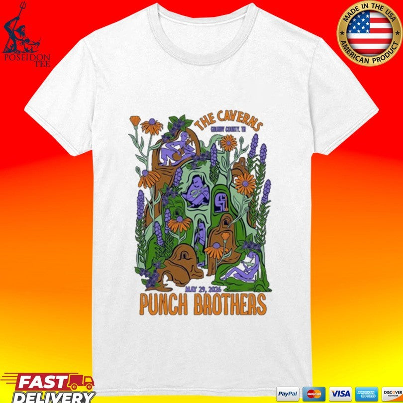 Punch Brothers The Caverns Pelham Tn 05.29.2026 Show T-shirt