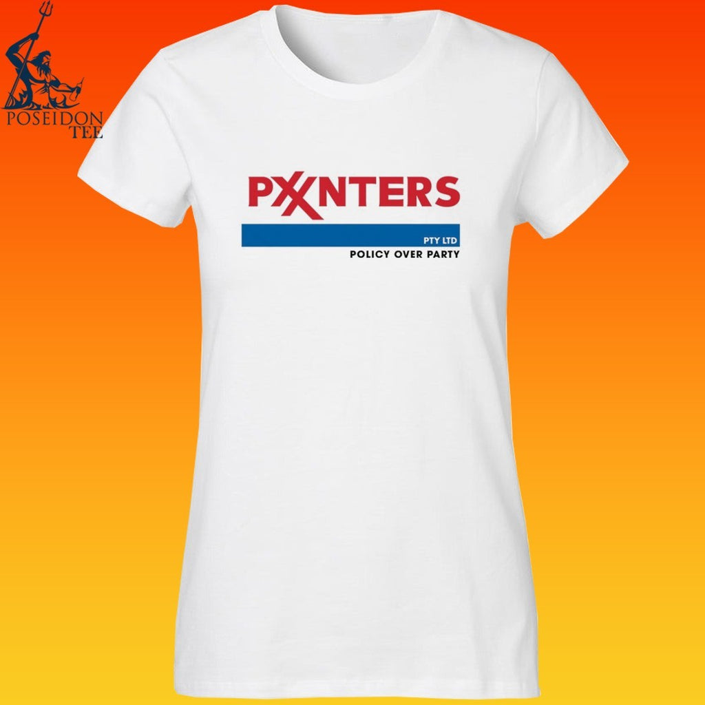 Punters Politics Pxxnters Policy Over Party T-shirt