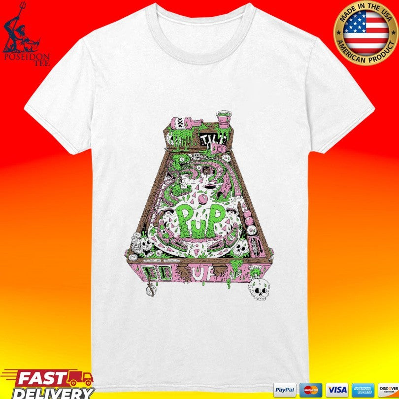 Pup Pinball Ringer T-shirt