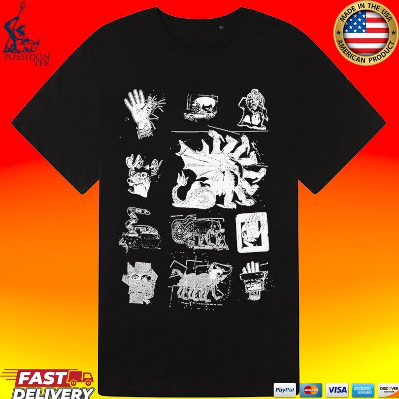 Goose Chain Yer Dragon Collage T-shirt