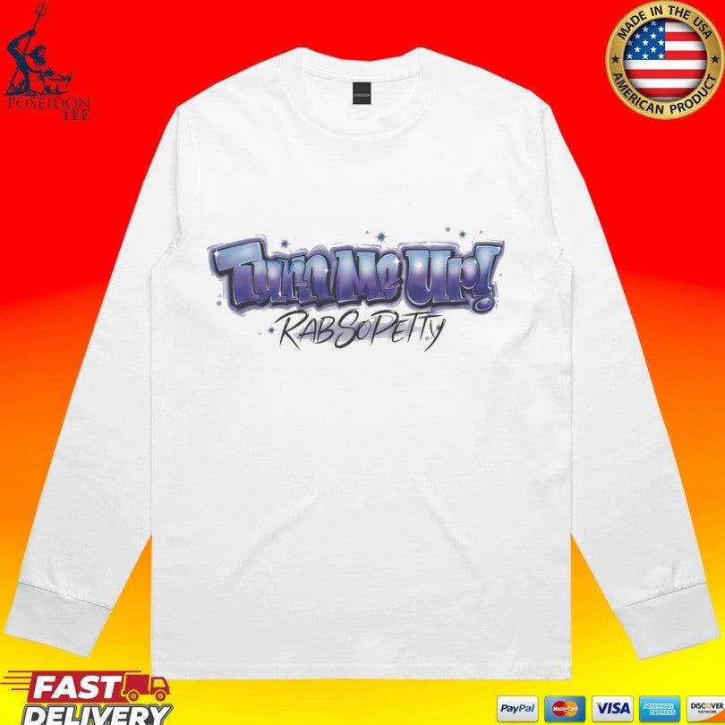 Rabsopetty Turn Me Up Airbrush T-shirt