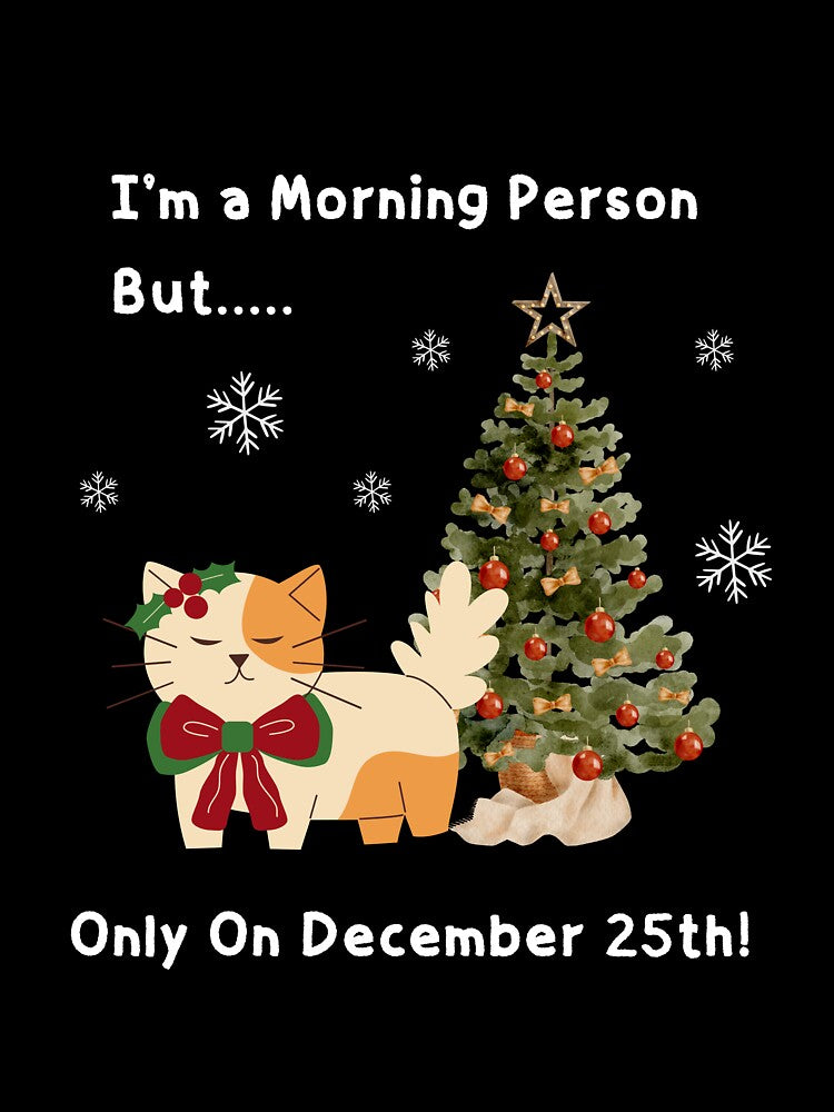 Funny Orange Cat Christmas - Cute Sarcastic Saying by Cat Stories
