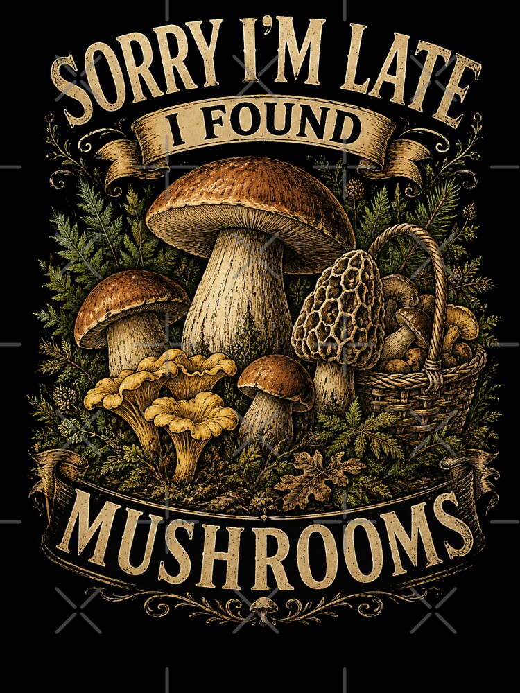 Sorry I'm Late I Found Mushrooms by Harpagann
