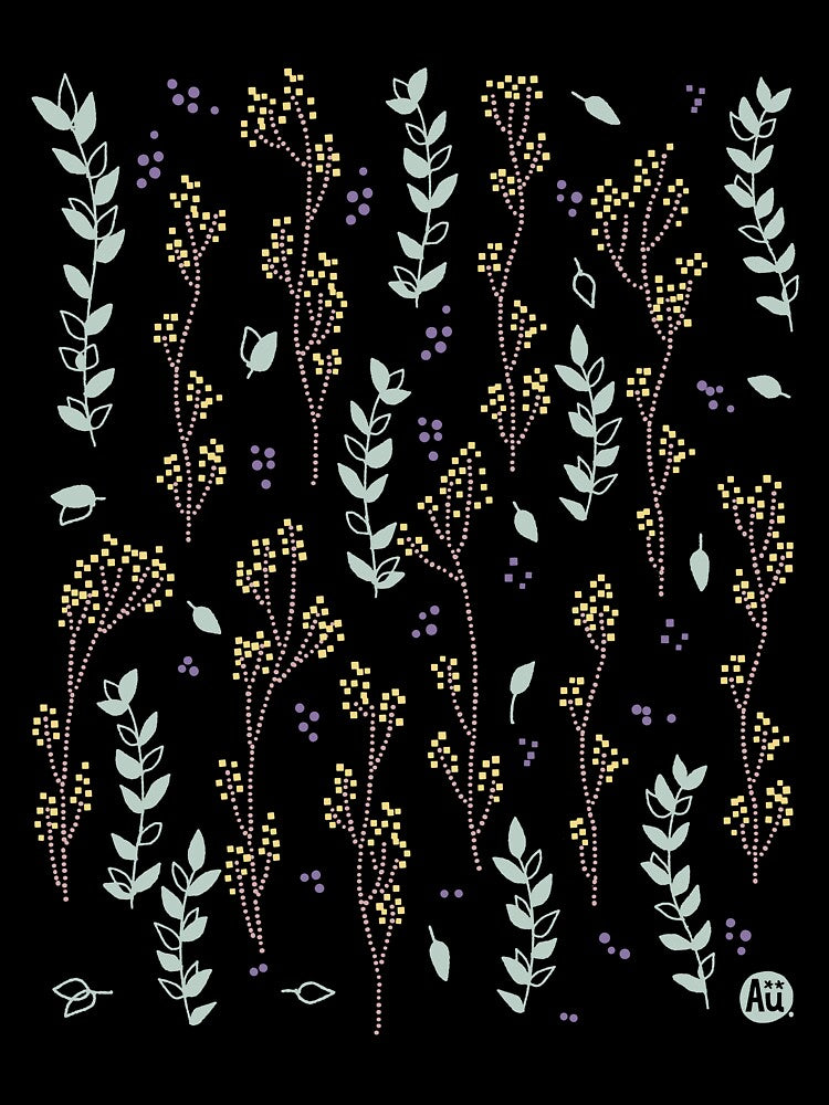 Melody of the Meadow [dark blue] by Aia UENO design
