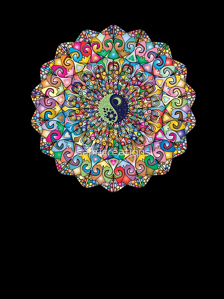 Colorful Sun and Moon Mystical Celestial Energy by sabricreations