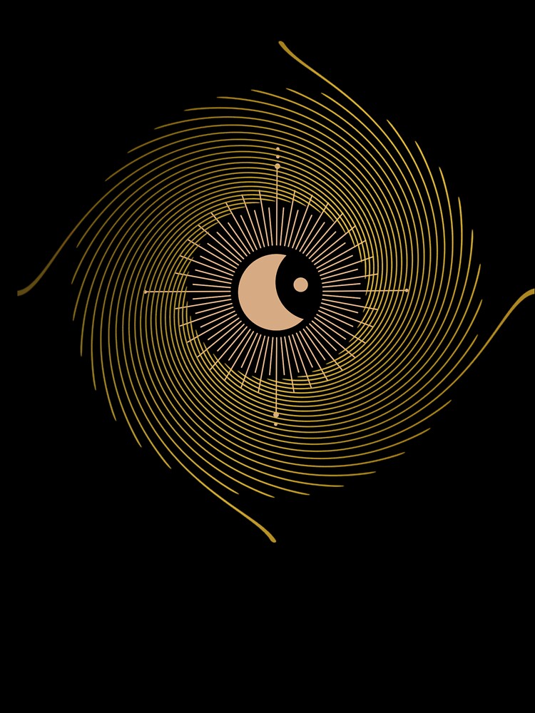 vintage solar eclipse sun and moon by Hight-low-view