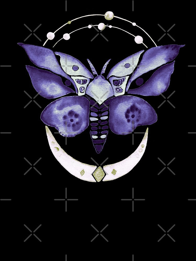 Lilac crystal moon moth by Isabelle-T