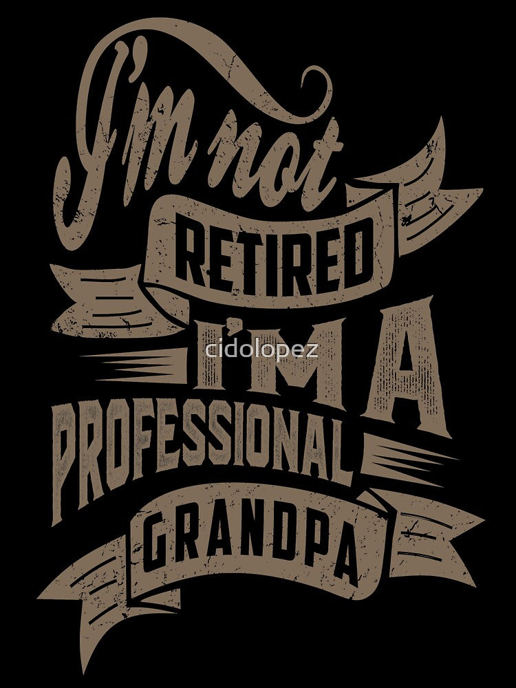 Professional Grandpa. T-shirt for Him! by cidolopez