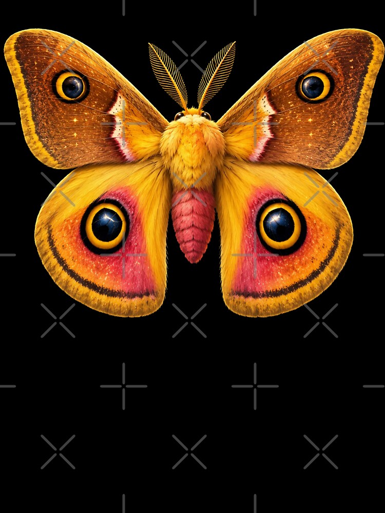 Io Moth Automeris io Cartoon Style by Harpagann