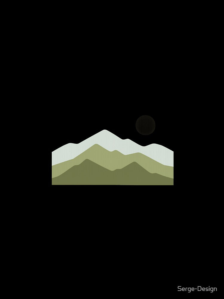 Mountains in Layers – Nature Minimalism by Serge-Design