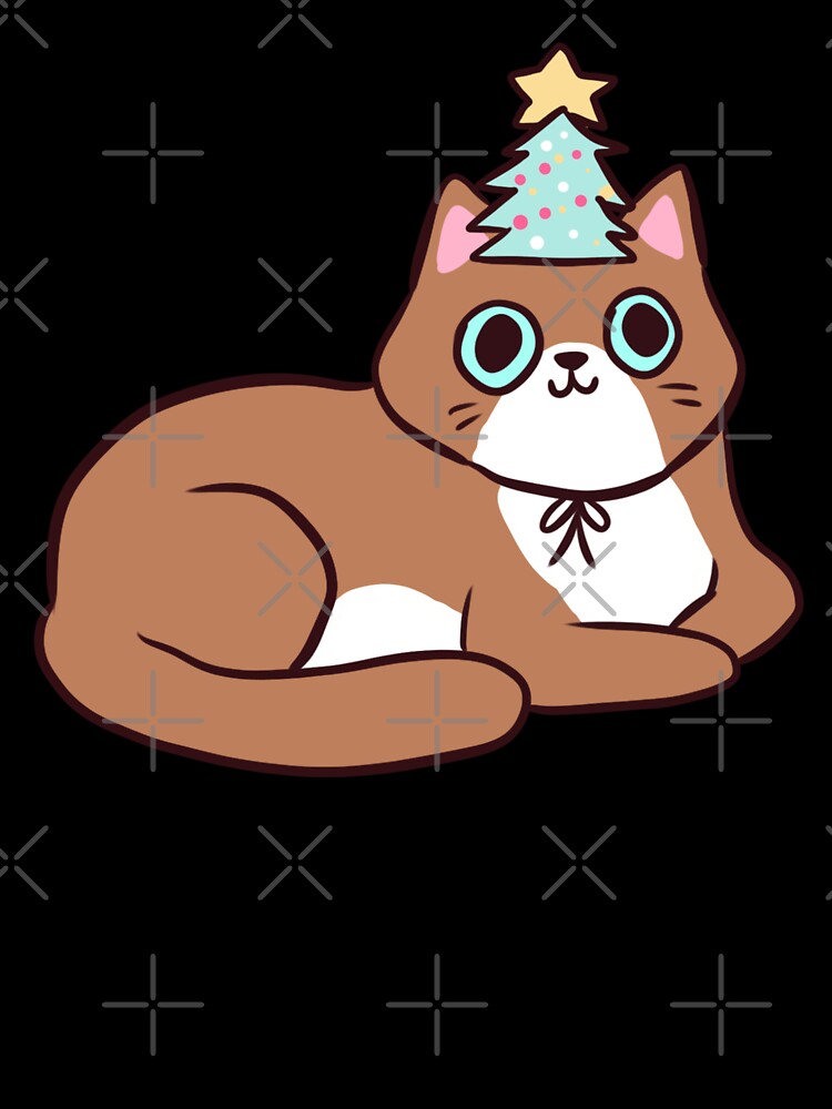Cute christmas cat illustration by Yarafantasyart