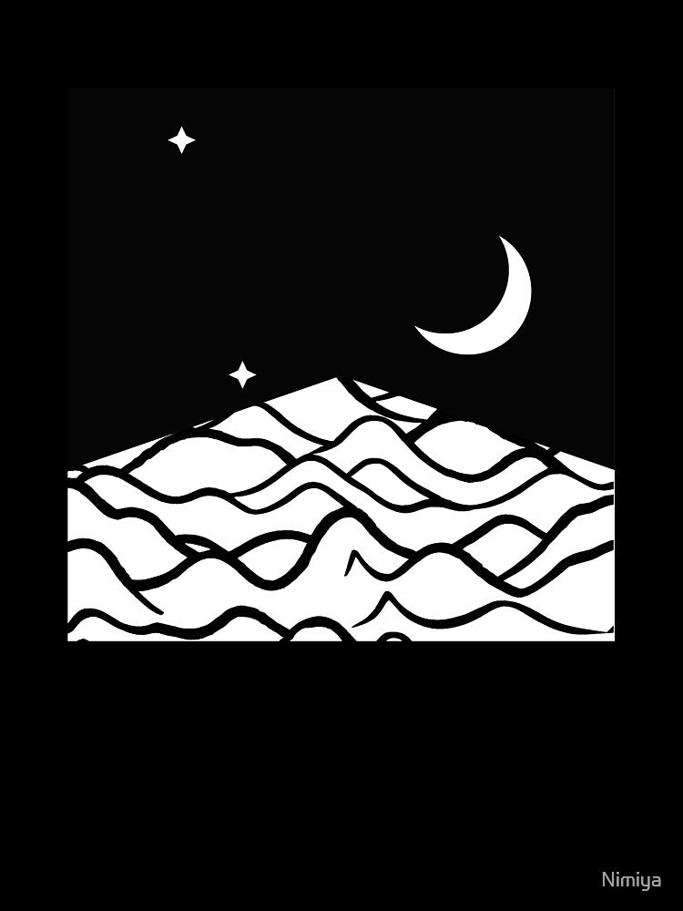 Black Moon with Mountain by Nimiya