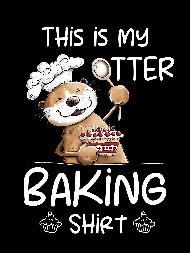 This Is My Otter Baking Shirt I Sea Otter Baker Pun by modartis