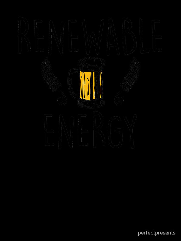 Cute & Funny Renewable Energy Beer Drinking Pun by perfectpresents