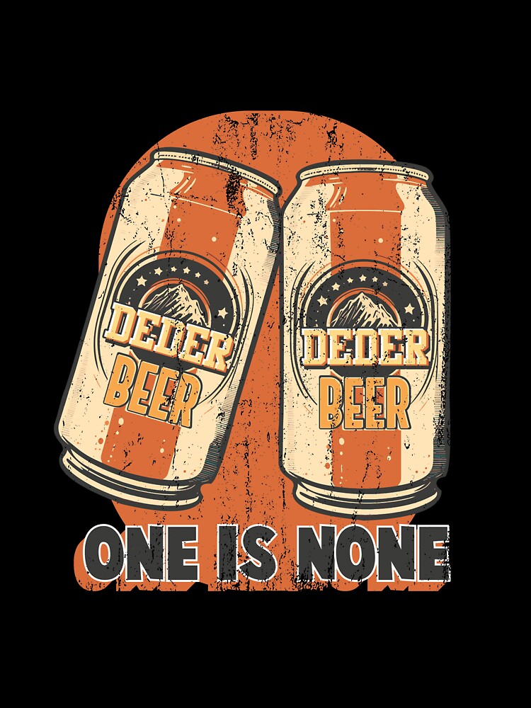 One is None Beer Can Print by dakaseli