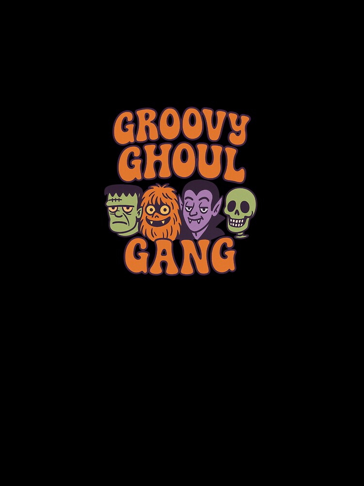 Groovy Ghoul Gang – Retro Funky Halloween Design by ORNIXA