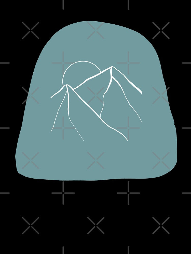 Minimalist Wanderlust Mountain, Bohemian Style by MajesticTree