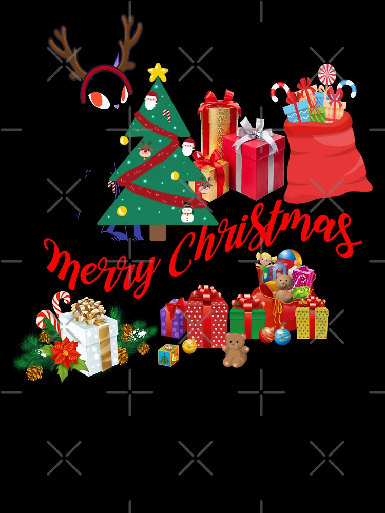 Santa Claus Black Cat , Christmas Cat , Cat Lover, by Artxotic Studio
