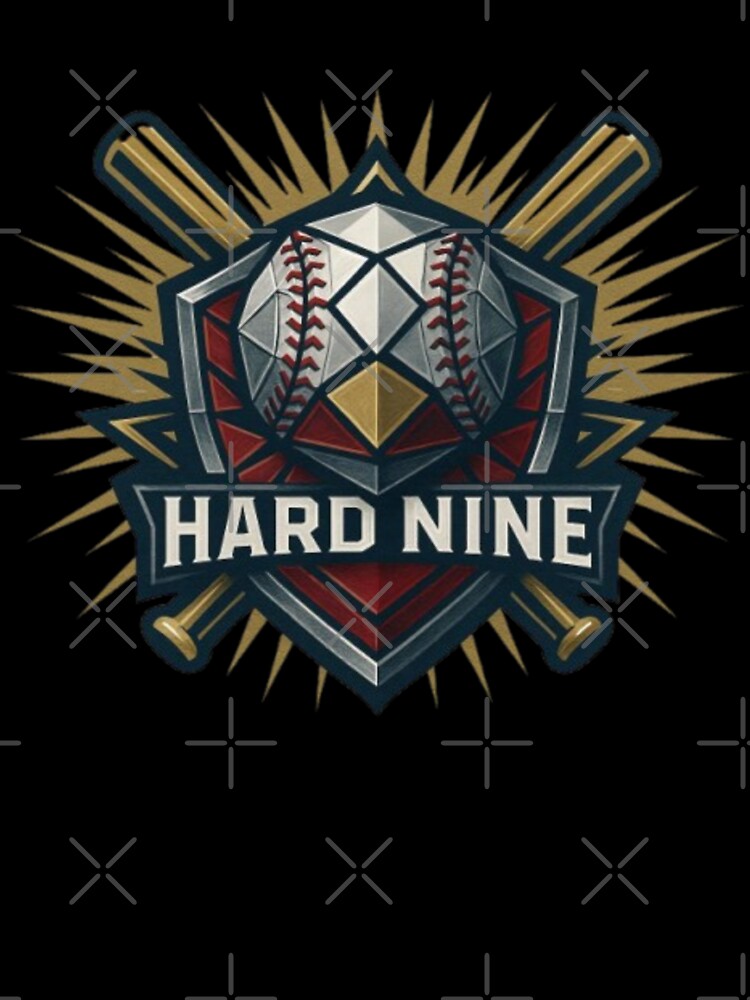 Hard Nine – Baseball Motivation Shirt | Play Every Inning, 9 Innings, Team Effort, Baseball Fan Gift Design by Typologystudios