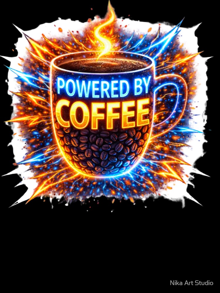 POWERED by COFFEE by Nika Art Studio