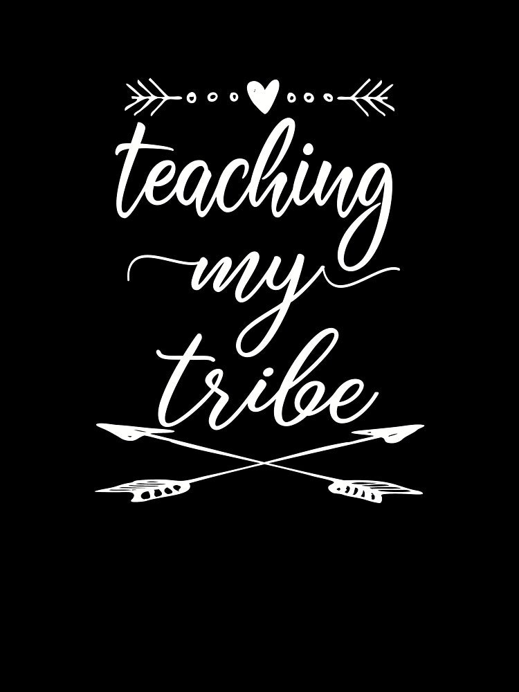 Teaching My Tribe Trendy Boho Teacher Design by Sapphire Star
