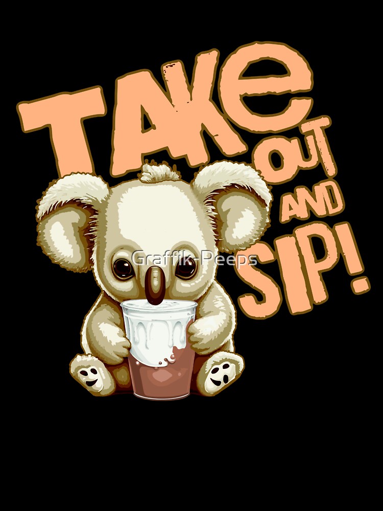 Hot Chocolate Koala Take Out And Sip by Graffik-Peeps