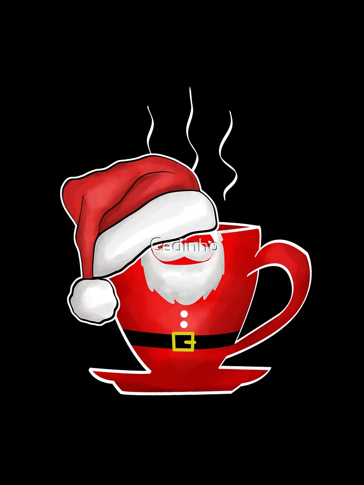 Cute Santa Elf Coffee Cup | Xmas Santa Clause Café Lover by Cedinho