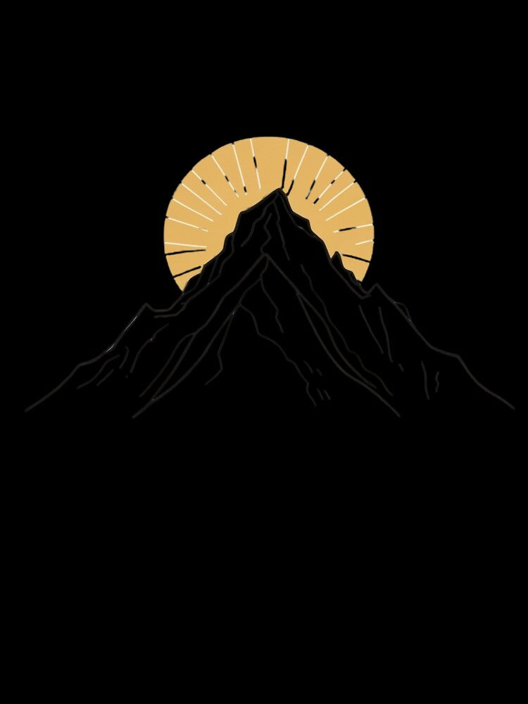 Golden Sunrise Over Minimalist Mountain by Spicex2