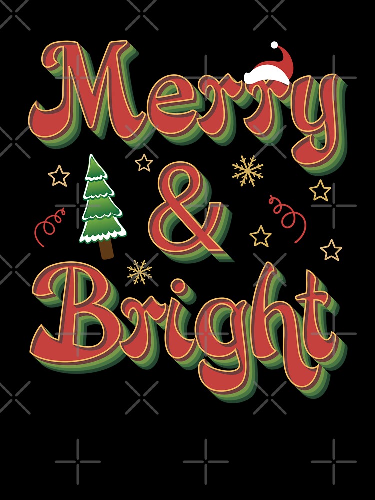 Merry and Bright Christmas Decor - Christmas 2022 Merry and Bright by Alice-Elgawi
