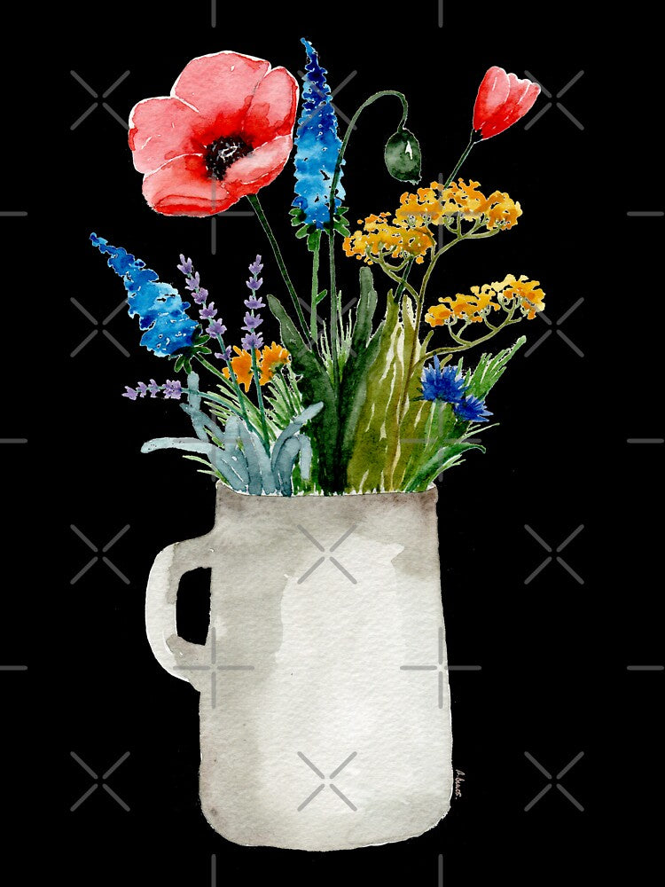 Pot of wildflowers by PetitMartin