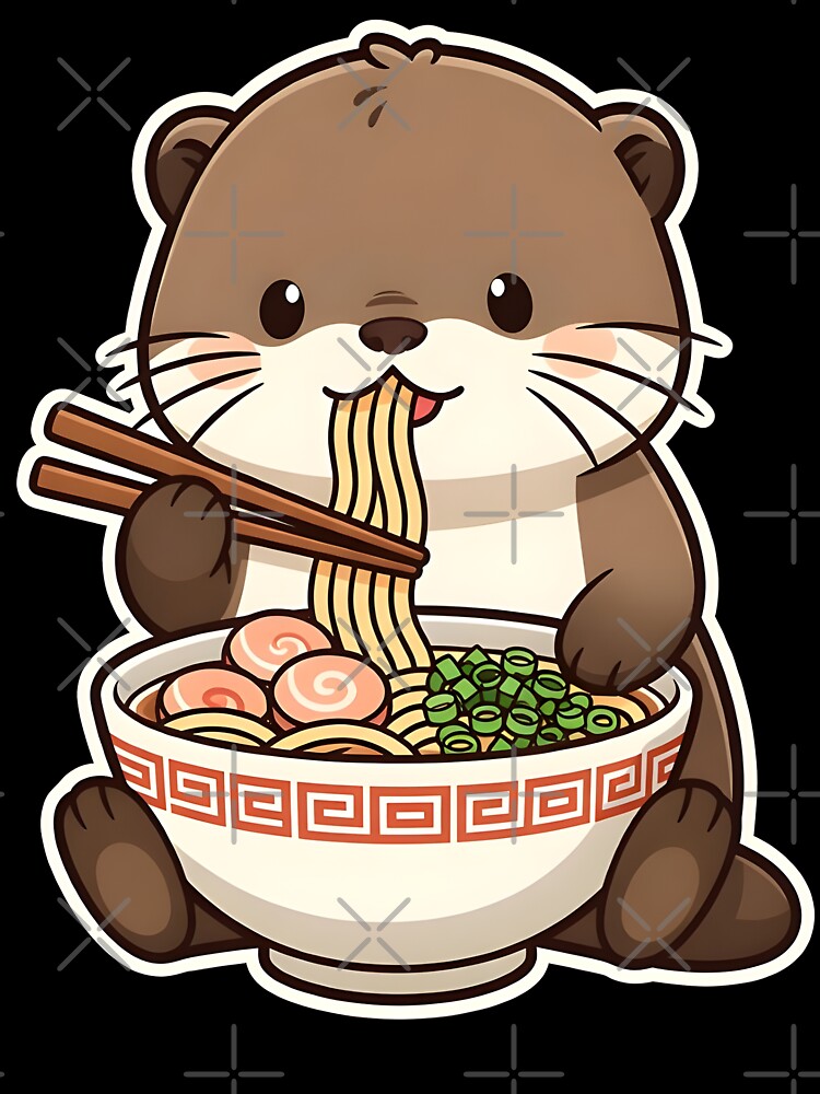 Otter Ramen Noodle Charm by Clauxel