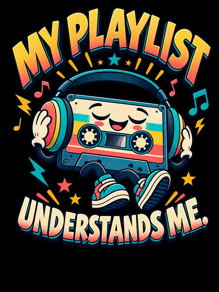 My Playlist Understands Me – Retro Cassette Music Lover by Good Mood Foundry