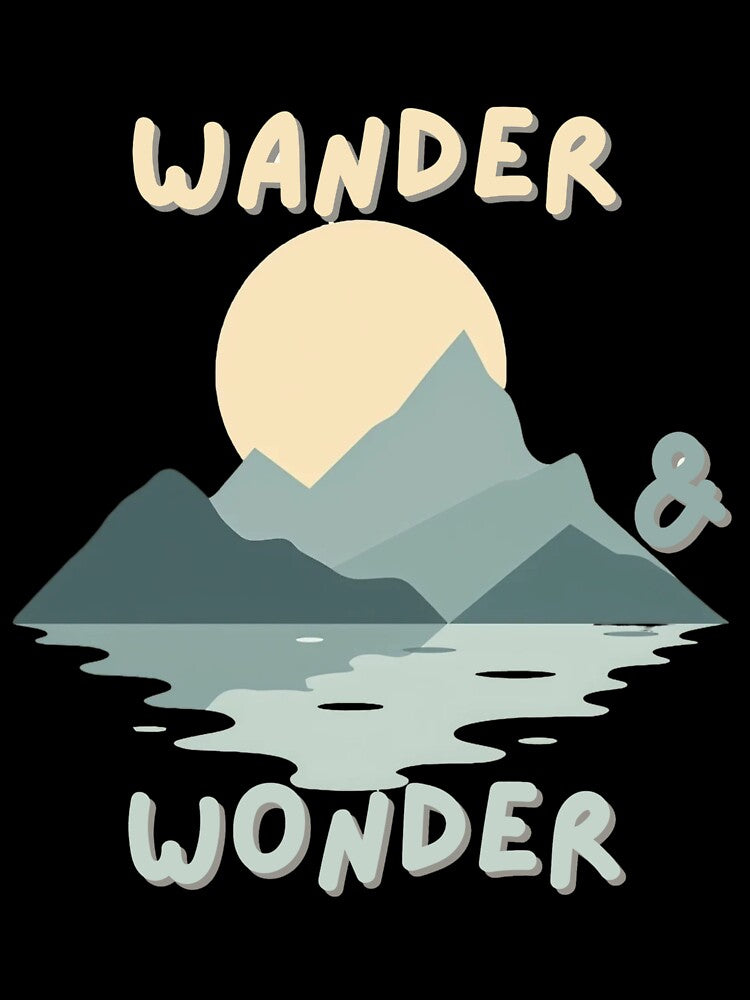 Wander and Wonder – Minimalist Mountain Sunset by PMTaurus
