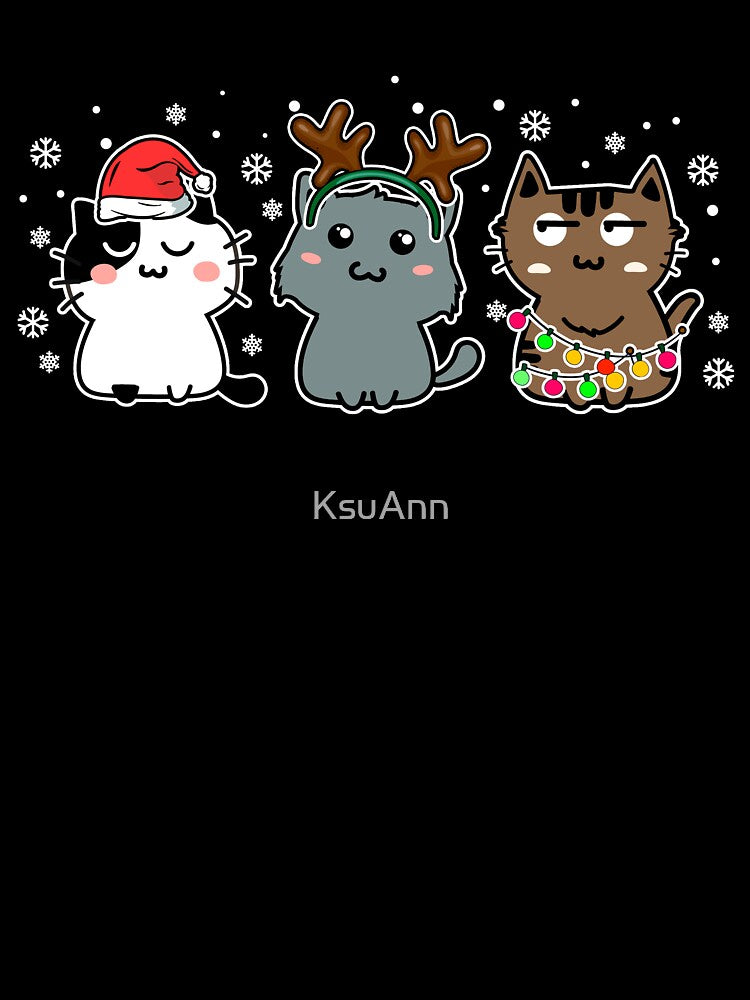 Funny Cats Christmas Men Kids Women Cat Ugly Christmas by KsuAnn