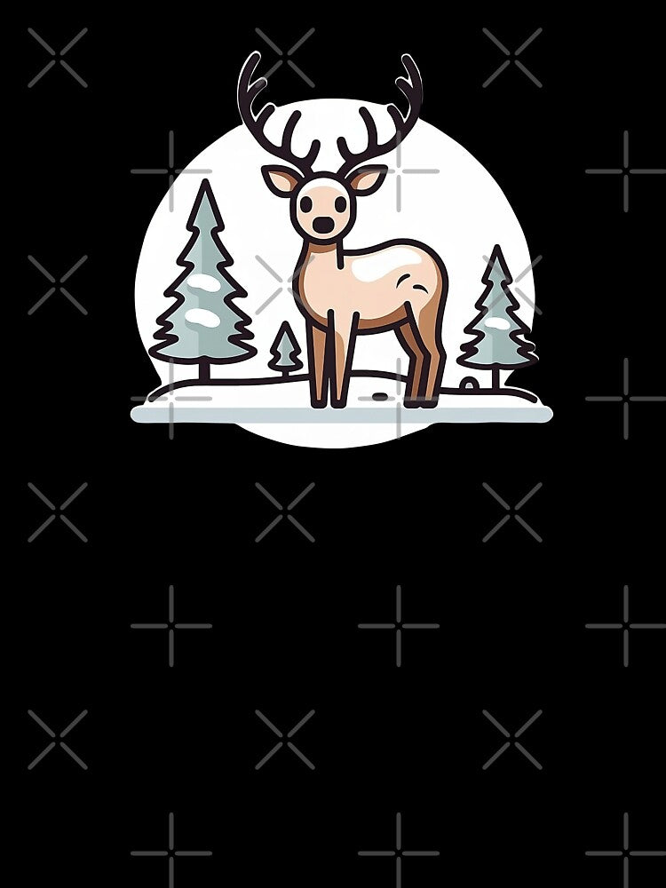 charming minimalist reindeer by MK3DESIGN