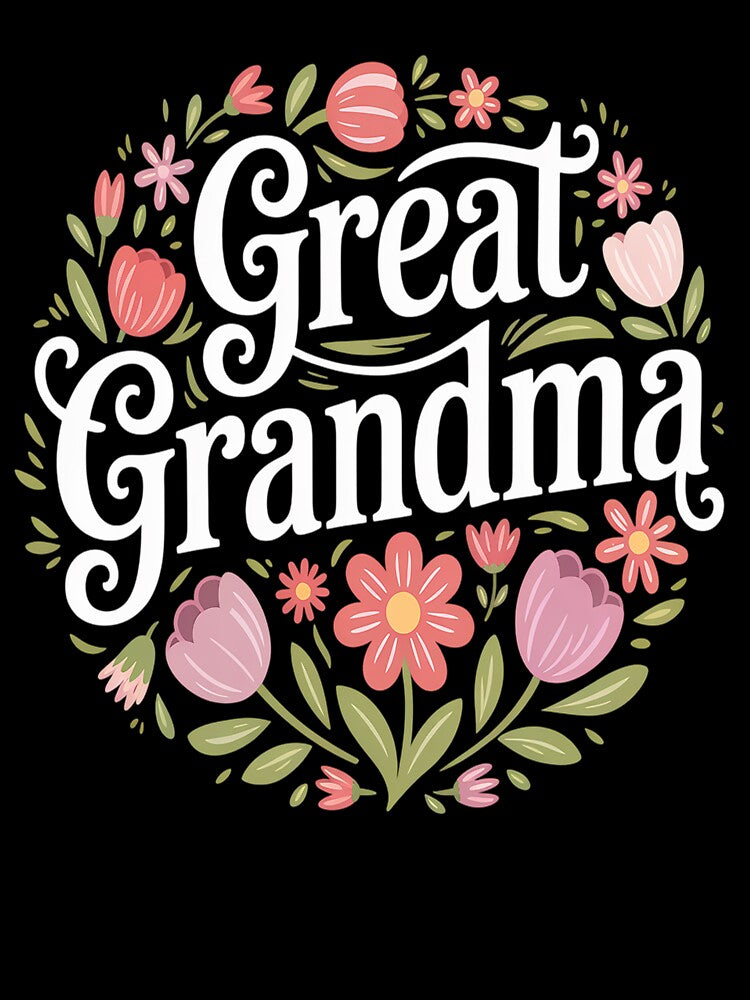Wildflowers Great Grandma Floral Mother's Day Great Grandma by BlassmausArt