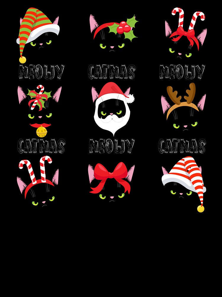 Christmas Black Cats by MonkeyBizness