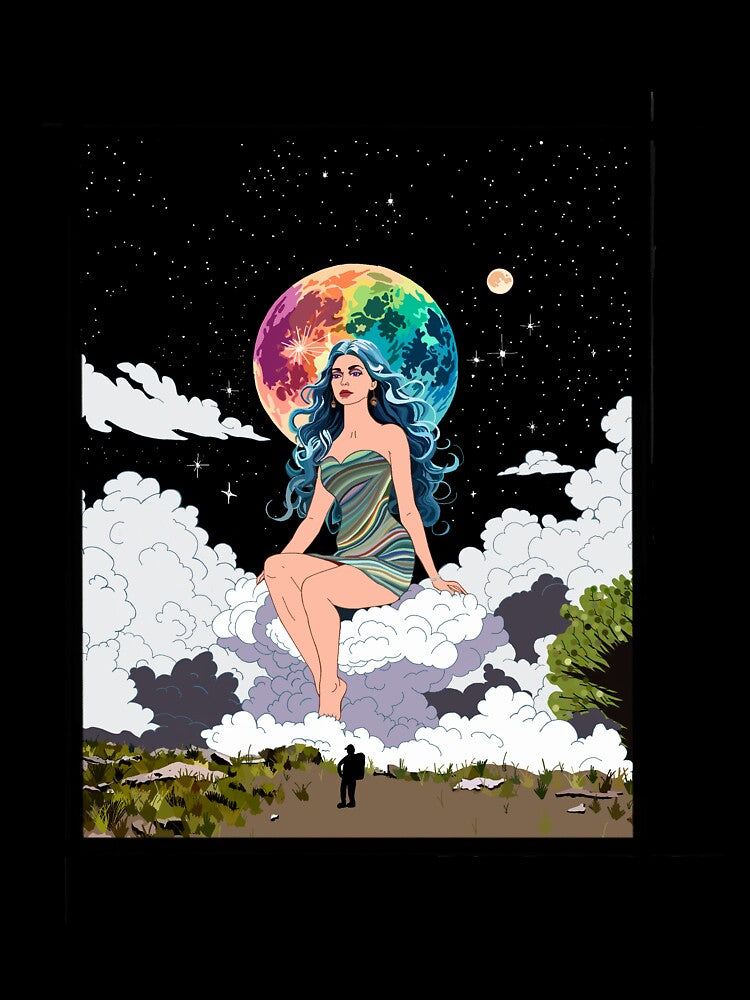 Rainbow Moon Goddess by TheFabulousSinD