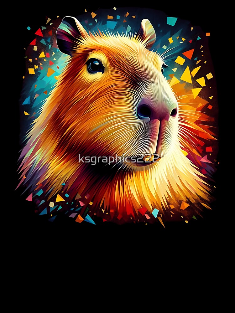 Capybara Art #63 | Capybara Lovers by ksgraphics222