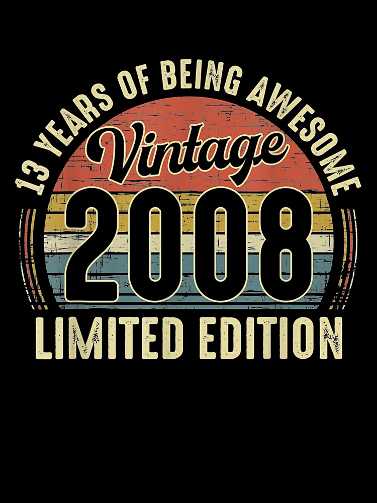 Vintage 2008 Distressed 13 Year Old 13th Birthday Gift by lolahomya
